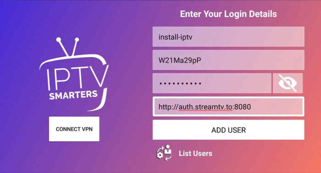 IPTV auf Android einrichten – Schritt 3