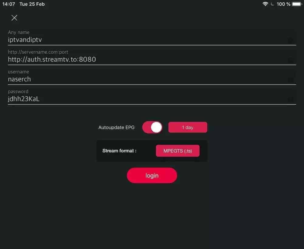 IPTV auf iPhone & iPad einrichten – Schritt 5