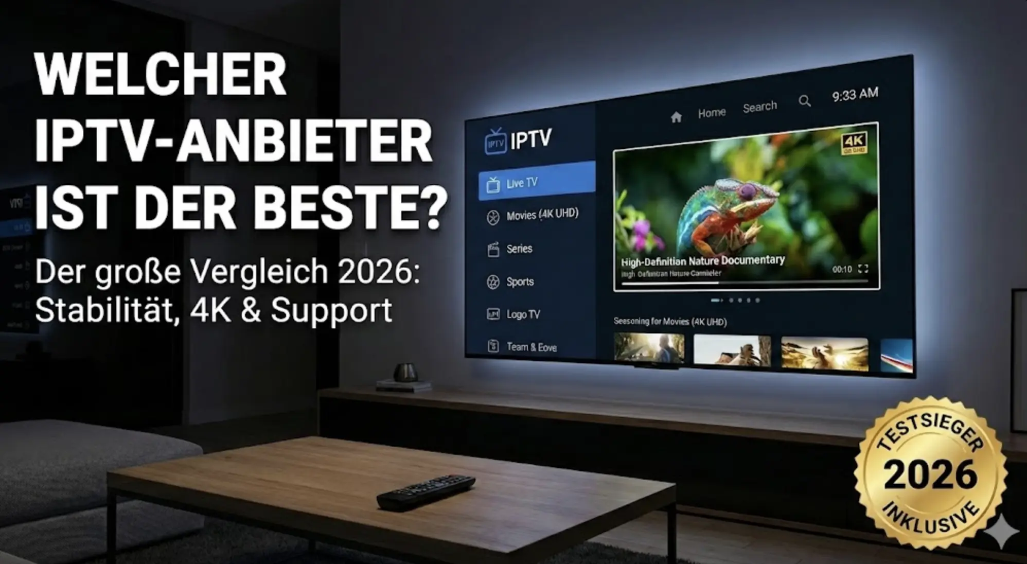 Welcher IPTV Anbieter ist der beste? Vergleich 2026